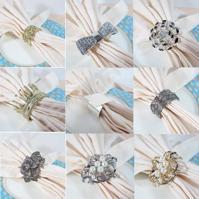 Atraktivní a odolný kovový ubrousek na kroužky