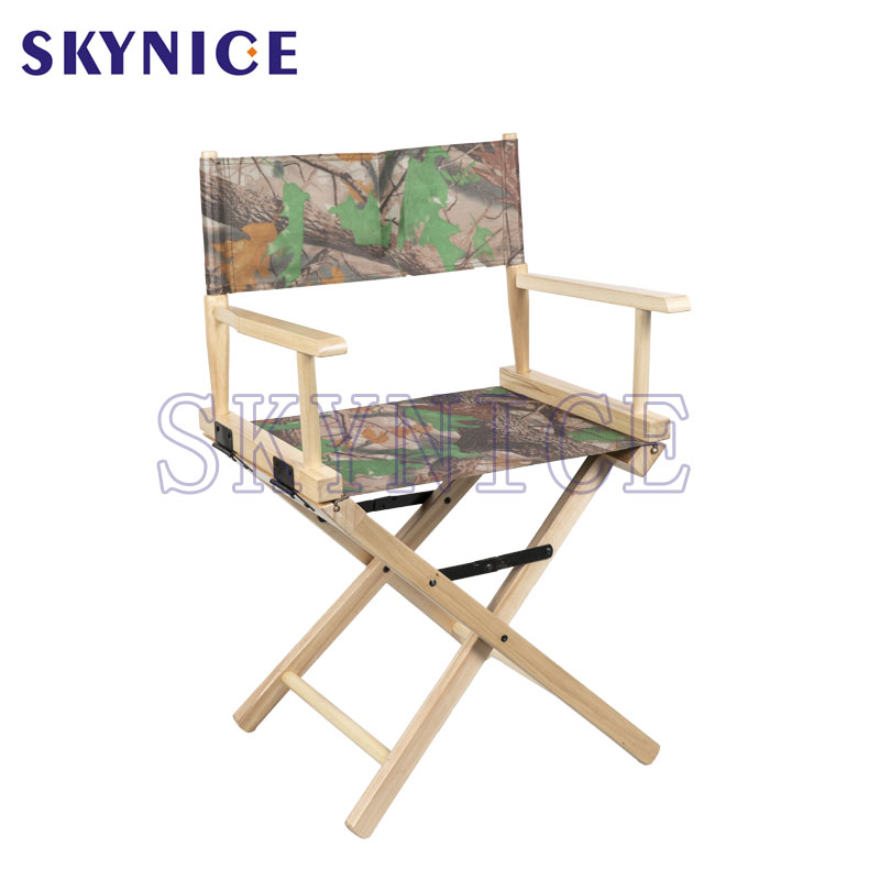 Přenosné sedadlo Armrest Fold Přizpůsobitelné skládací dřevěné křeslo pro ředitele