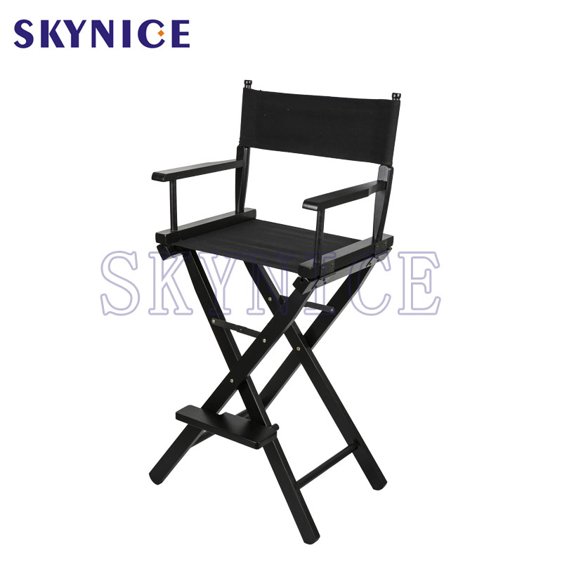 Bar Durable Wooden Folding Black Director Chair