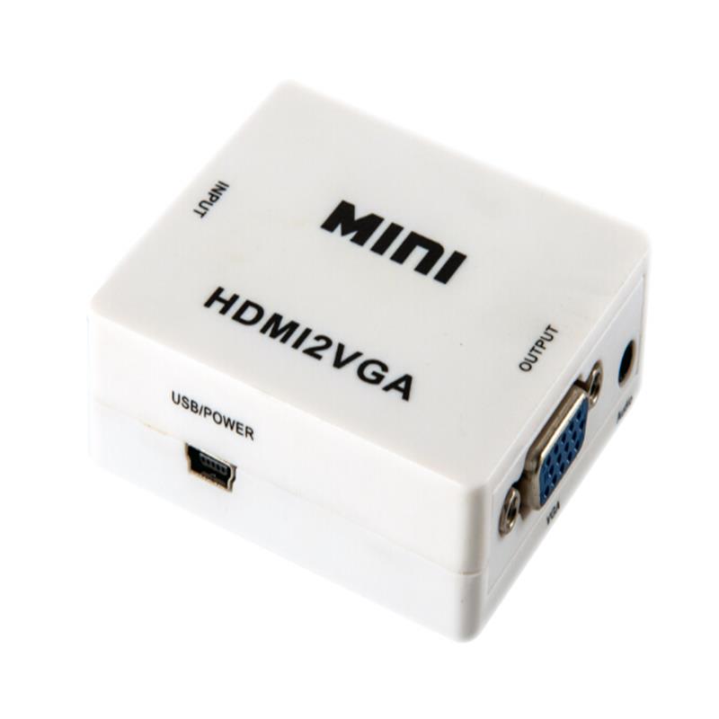 Mini velikost HDMI na VGA + Audio Converter 1080P