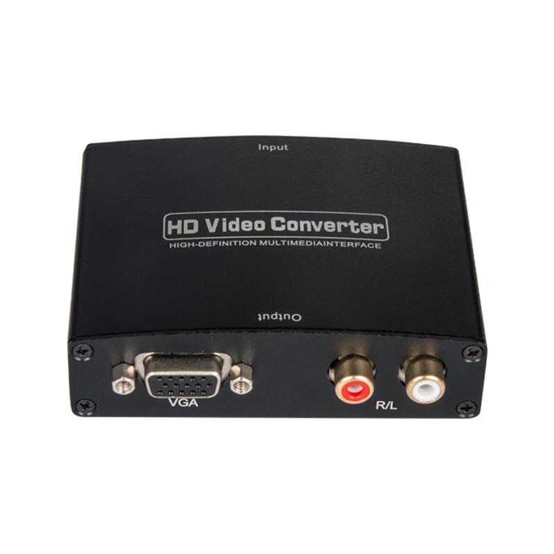 Audio Converter HDMI TO VGA + R / L AUDIO 1080P