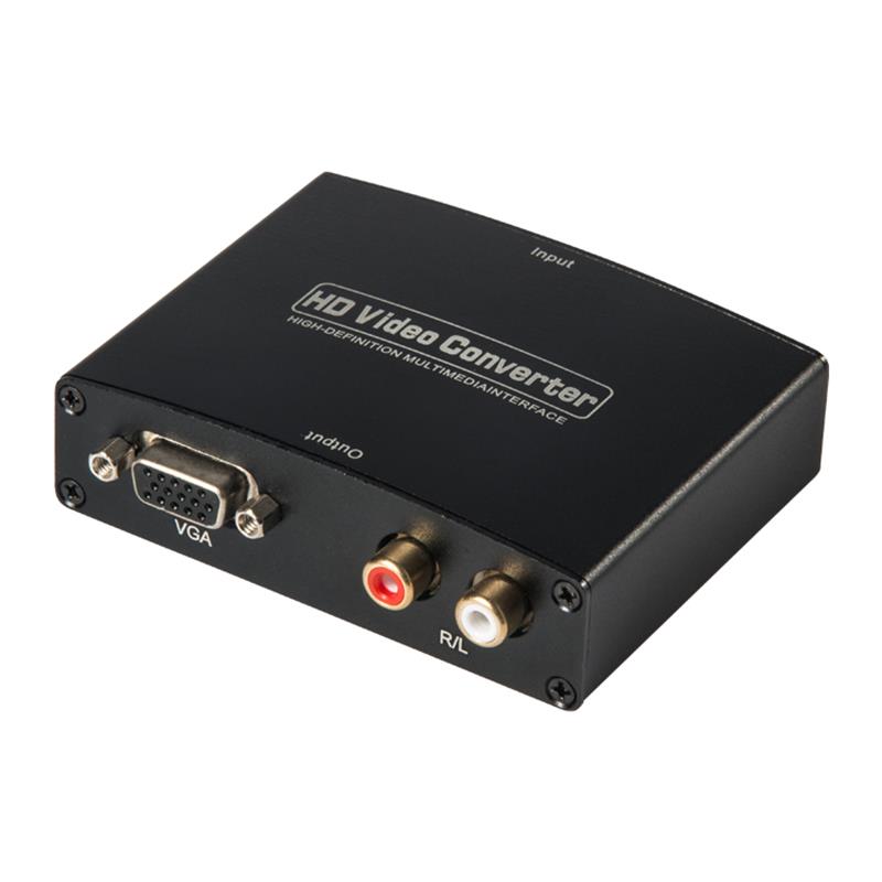 Audio Converter HDMI TO VGA + R / L AUDIO 1080P