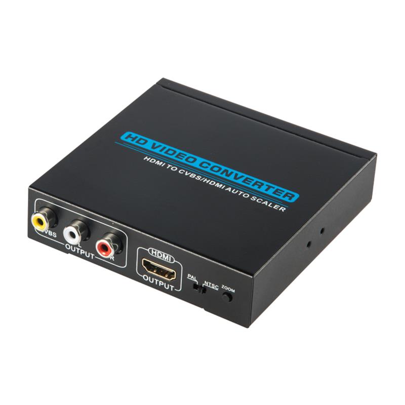 HDMI TO CVBS / AV + HDMI KONVERTER Auto Scaler 1080P