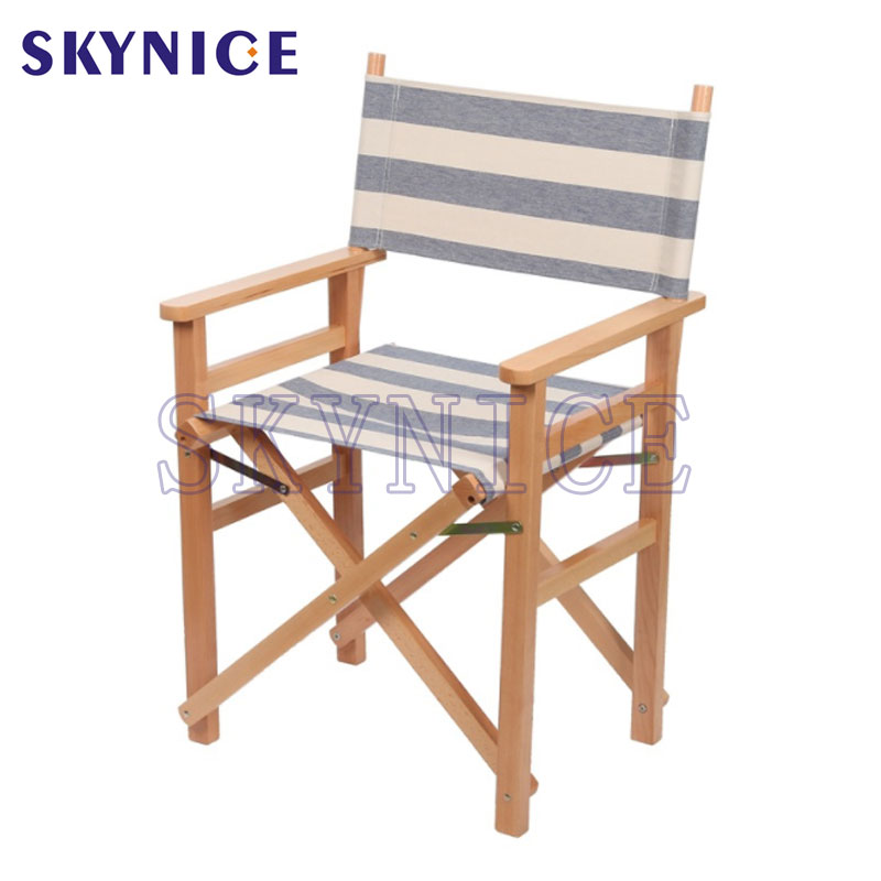 Dřevěná vizážistická skládací židle ředitele