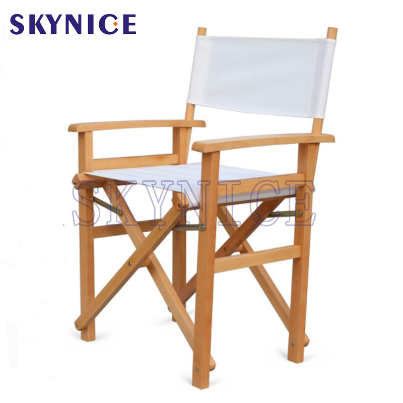 Wood Folding Artist Director Židle Low Seat