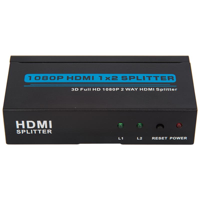 Dva porty HDMI 1x2 splitter podporují 3D Full HD 1080P