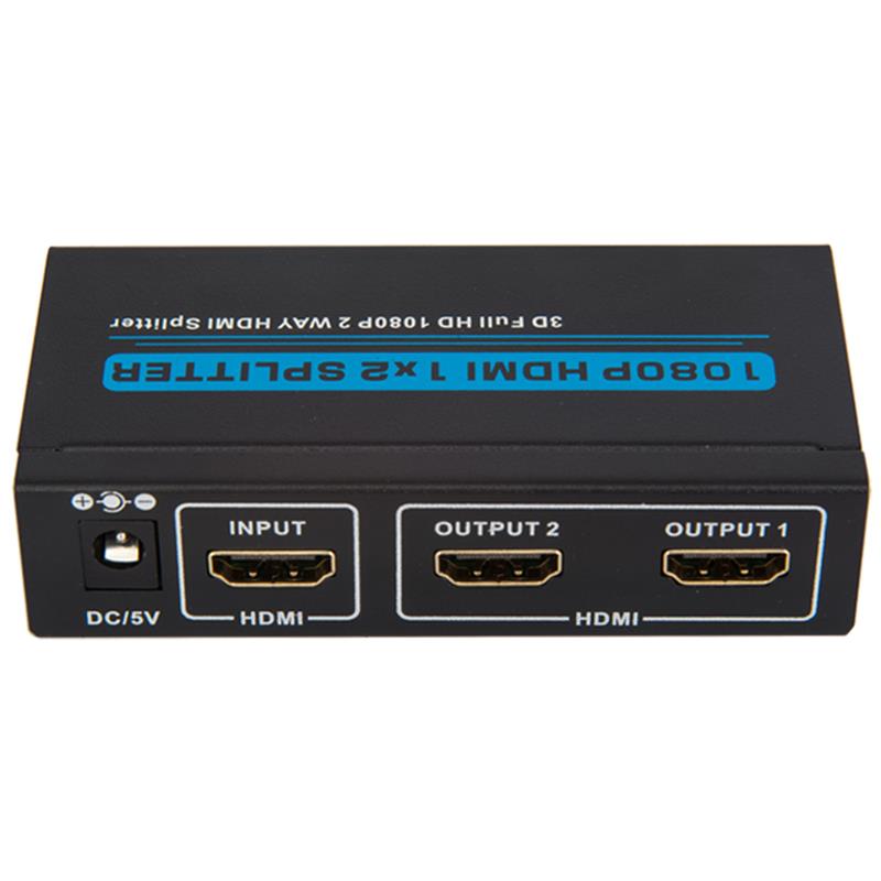 Dva porty HDMI 1x2 splitter podporují 3D Full HD 1080P