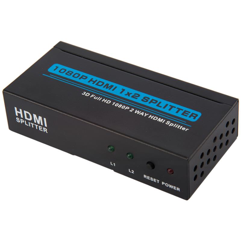 Dva porty HDMI 1x2 splitter podporují 3D Full HD 1080P