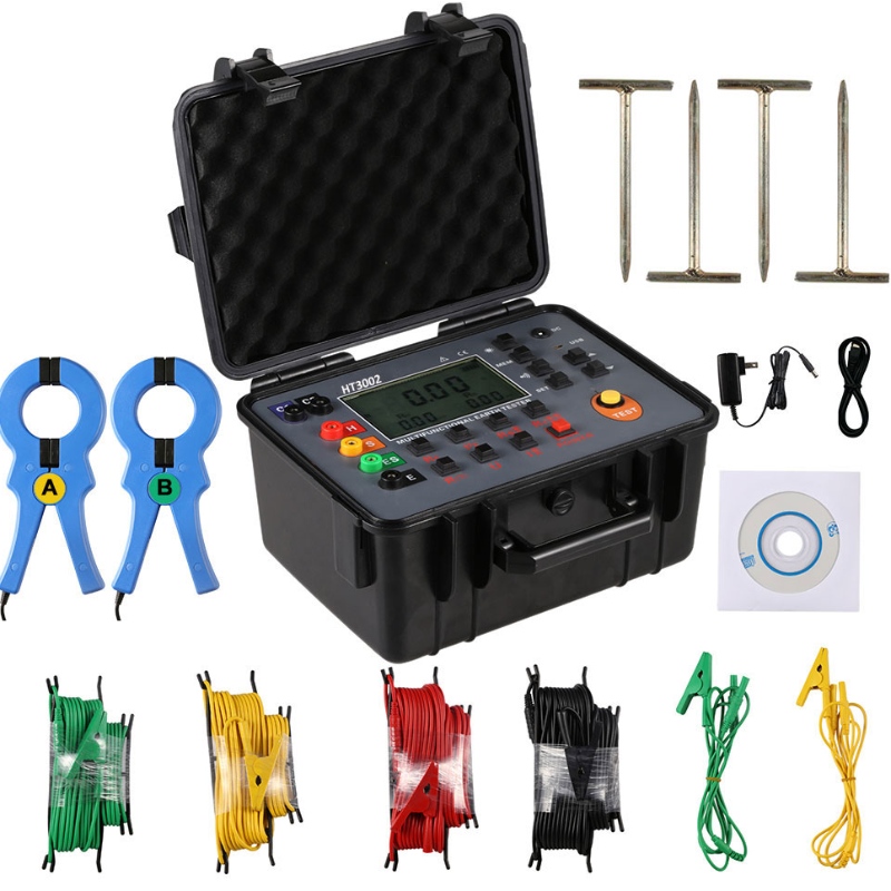 VD-3002 30k ohms Double Clamp Multiment Digital Earth Tester Ground Earth Resistance Tester