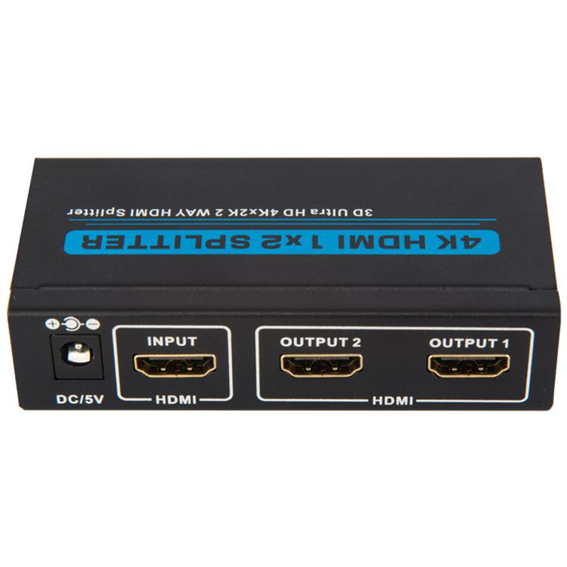 V1.4 2 porty HDMI 1x2 Splitter 3D Ultra HD 4Kx2K / 30 Hz