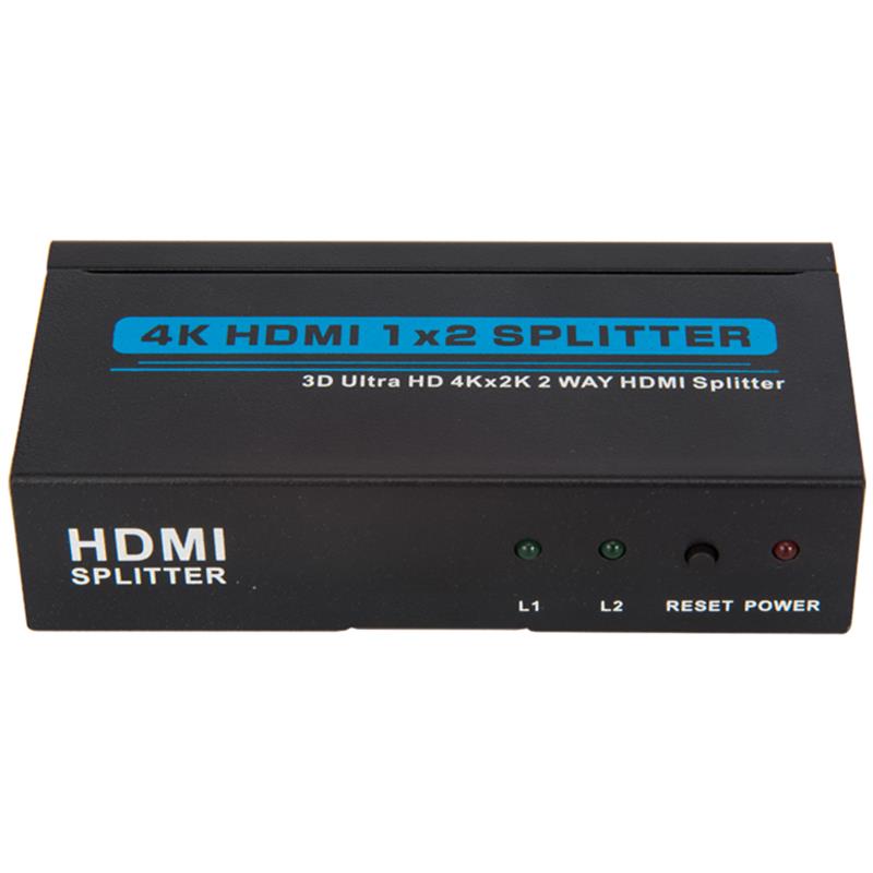 V1.4 2 porty HDMI 1x2 Splitter 3D Ultra HD 4Kx2K / 30 Hz