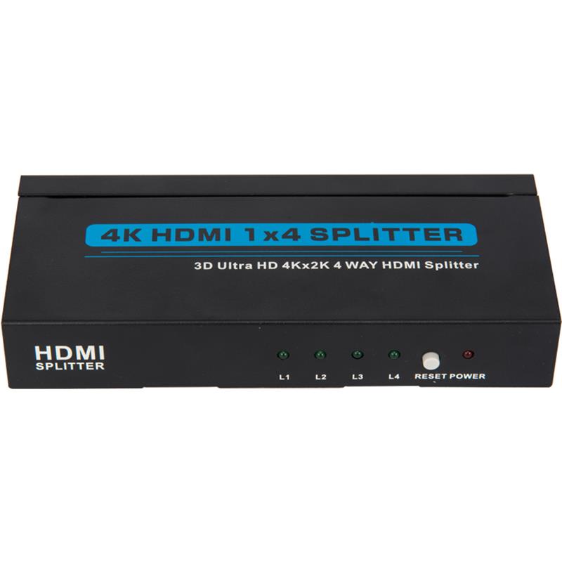 4K 4 porty HDMI 1x4 splitter podporuje 3D Ultra HD 4Kx2K / 30 Hz