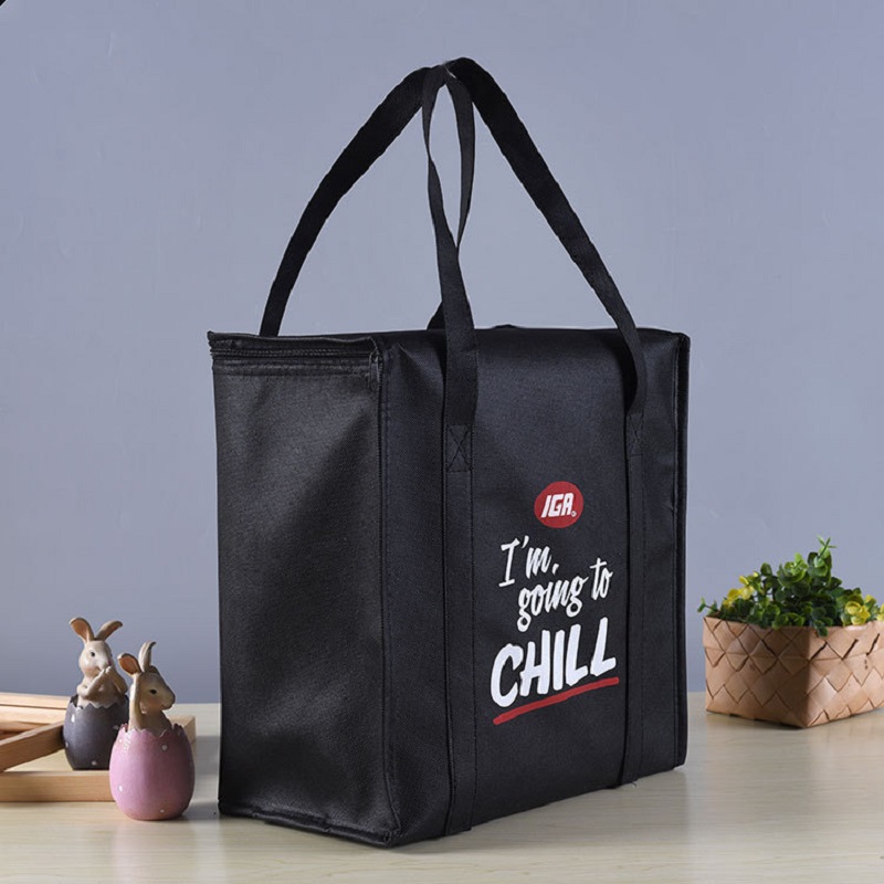 Propagační chladicí tašky SGC23, vlastní logo, přenosné netkané velké izolované izolační tote sáčky, termální obědové chladicí tašky