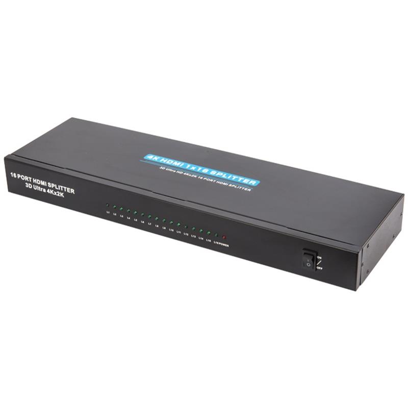 4K 16 portů HDMI 1x16 splitter podporuje 3D Ultra HD 4Kx2K / 30 Hz