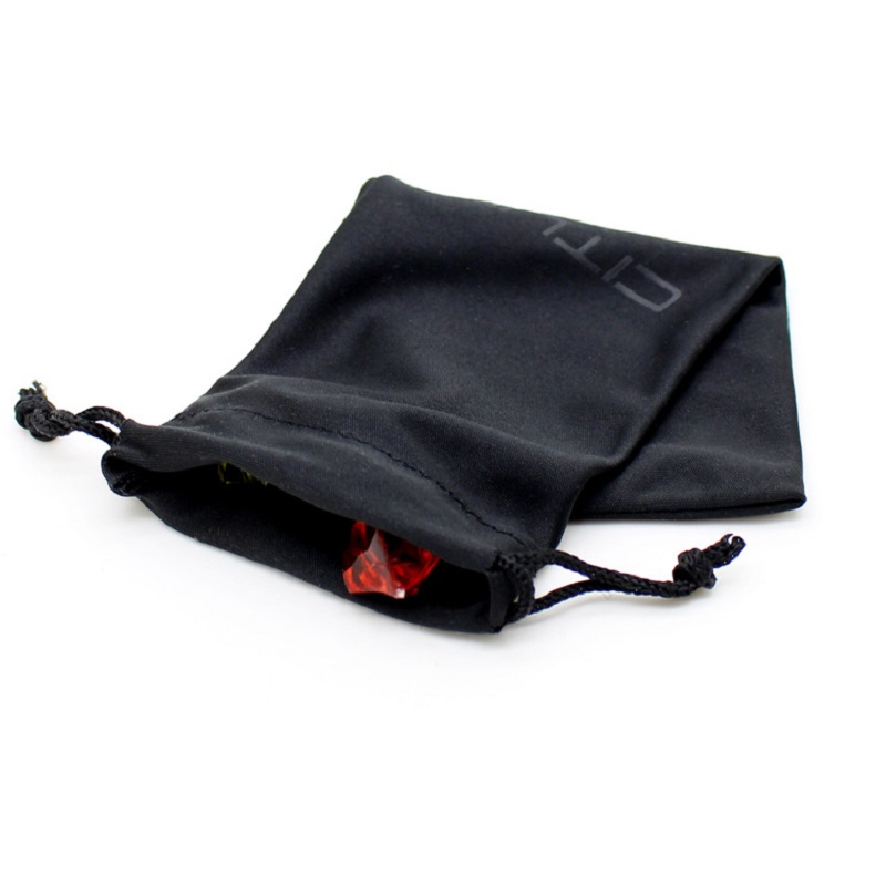 SS46 Microfiber Custom Logo Soft Sunglasses Pouch Bag Black Drawn Microfiber Eyeglass Bag