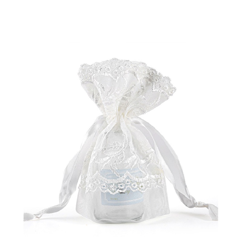 SGS59 Vánoční organza dárková taška na zakázku tištěný svatební cukr balení taška síťovina stahovací tašky velkoobchod