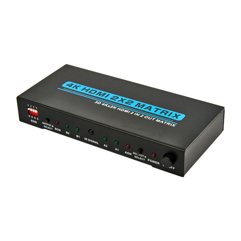 V1.4 4K / 30Hz HDMI 2x2 Matrix s podporou EDID 3D Ultra HD 4Kx2K