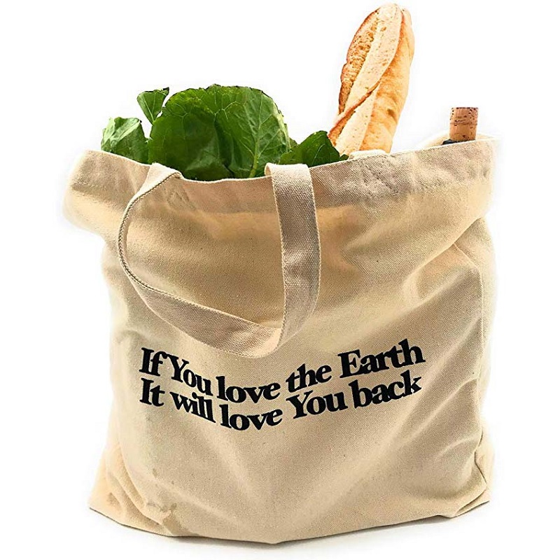 SG64 Heavy Duty Organic Vegetable Fruit Shopping Bag Cotton Canvas Tote Bags s vlastním potištěným logem