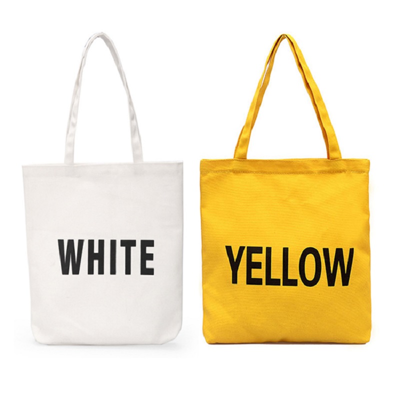 SG65 Velkoobchod Personalizované Bag Repoužitelný Cotton Canvas Tote Nákupní tašky Vlastní balení Tote Cotton Bags pro suvenýry