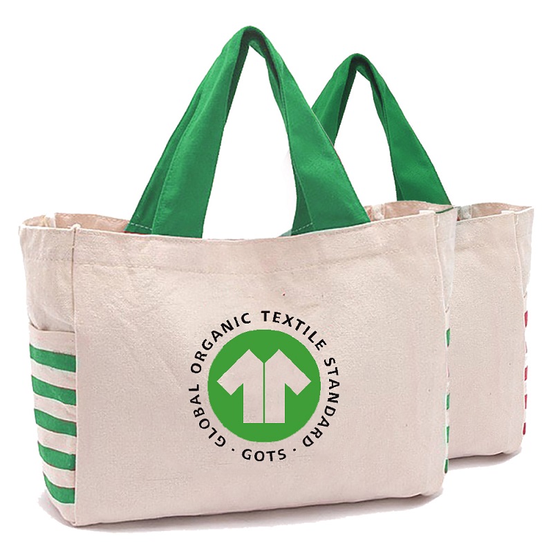 SG66 Environmentálně Friendly Shopping Bag Vlastní tisk Standardní velikost Cotton Tote Bags