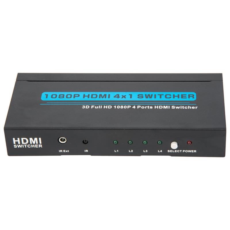 V1.3 HDMI 4x1 Switcher podporuje 3D Full HD 1080P