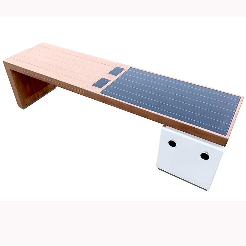 Solární telefon nabíjení WiFi přístup venkovní nábytek Smart Bench