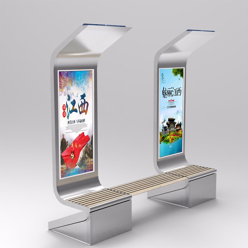 Solární energie Reklamní zařízení Velký displej Světelný box Telefon Nabíjení Inteligentní venkovní nábytek