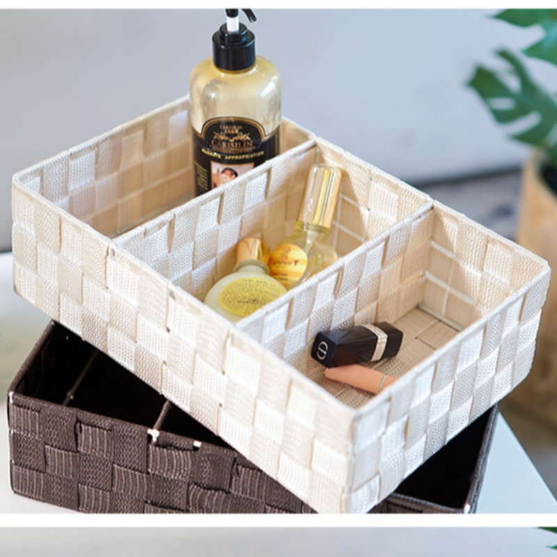 -Ručně vyrobený tkaný polypropylenový látkový koš