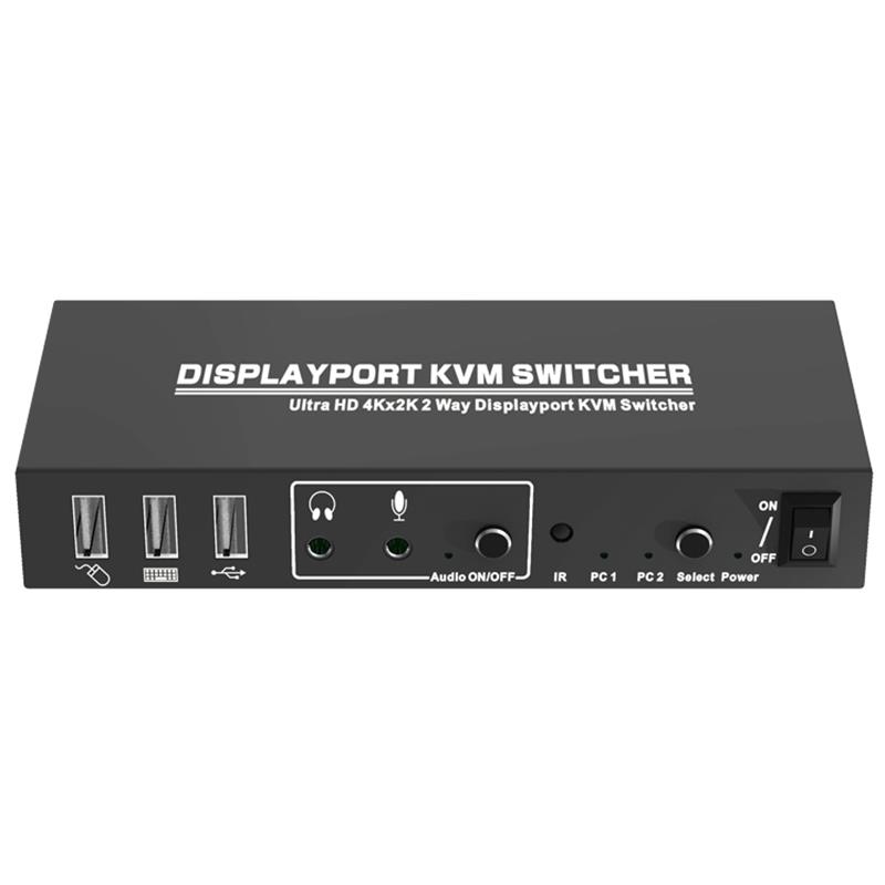 Displayport KVM 2x1 Switcher podporuje 3D Ultra HD 4Kx2K @ 60 Hz