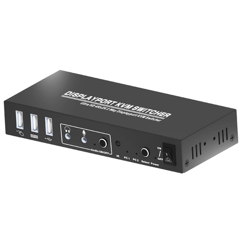 Displayport KVM 2x1 Switcher podporuje 3D Ultra HD 4Kx2K @ 60 Hz