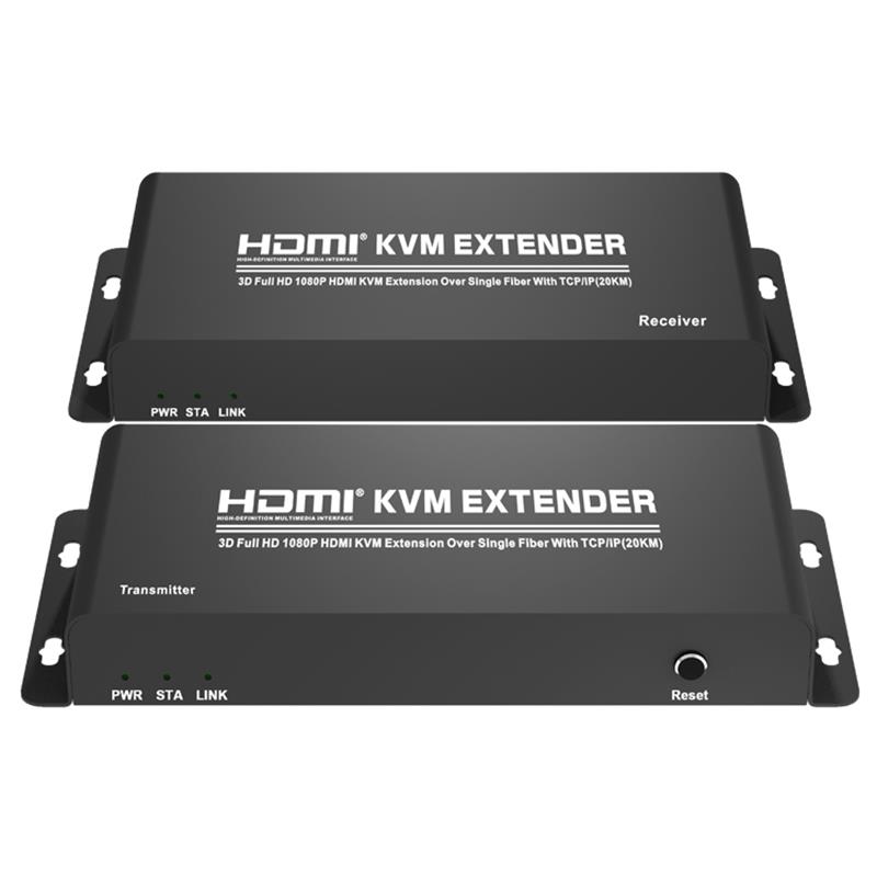 HDMI KVM Extender přes jedno vlákno s TCP / IP (20KM) Podpora Full HD 1080P