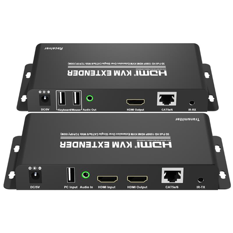 HDMI KVM Extender 150m přes jeden CAT5e / 6 s podporou TCP / IP Full HD 1080P