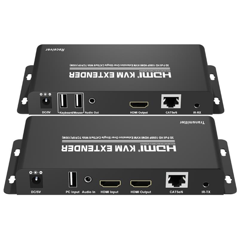 HDMI KVM Extender 150m přes jeden CAT5e / 6 s podporou TCP / IP Full HD 1080P