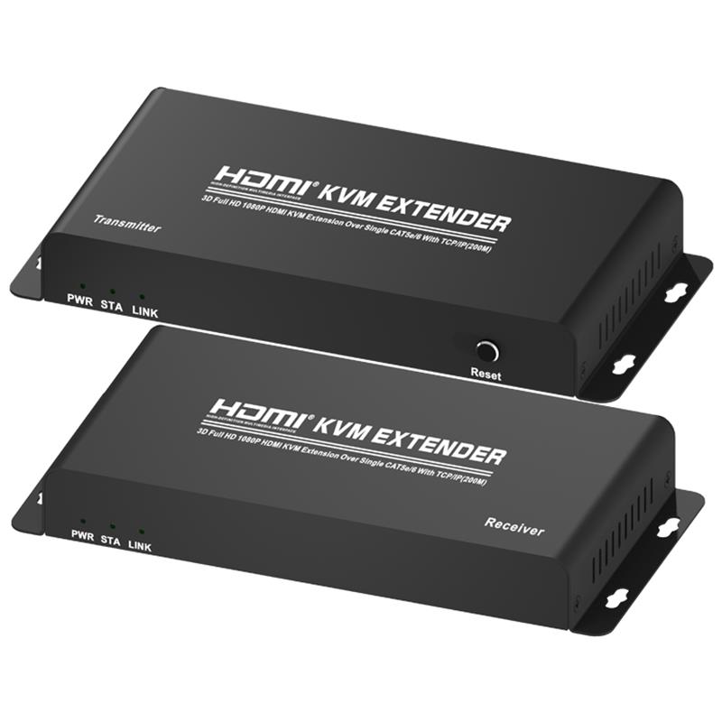 HDMI KVM Extender 200m přes jeden CAT5e / 6 s podporou TCP / IP Full HD 1080P