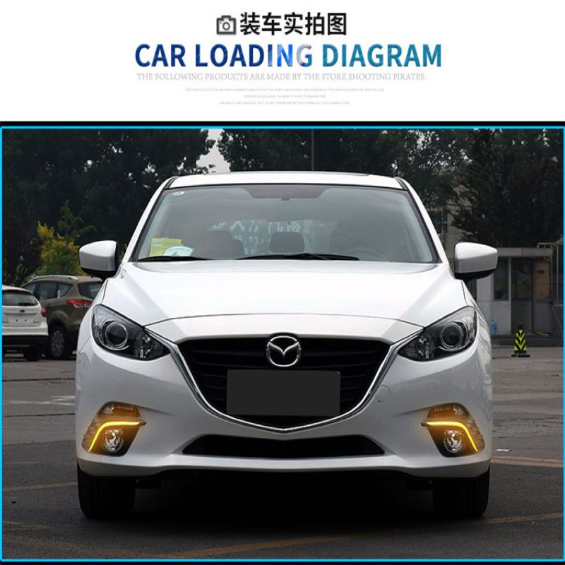 Daytime running light for Mazda 3 Axela 2014~2016,Foggamp for Mazda 3 Axela DRL