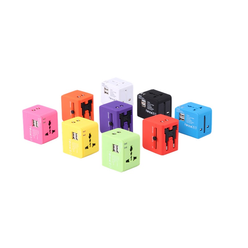 RRTRAVEL nejlepší cestovní dar univerzální cestovní adaptér s 2 usb AUS US UE UK plug všechny v jednom adaptéru