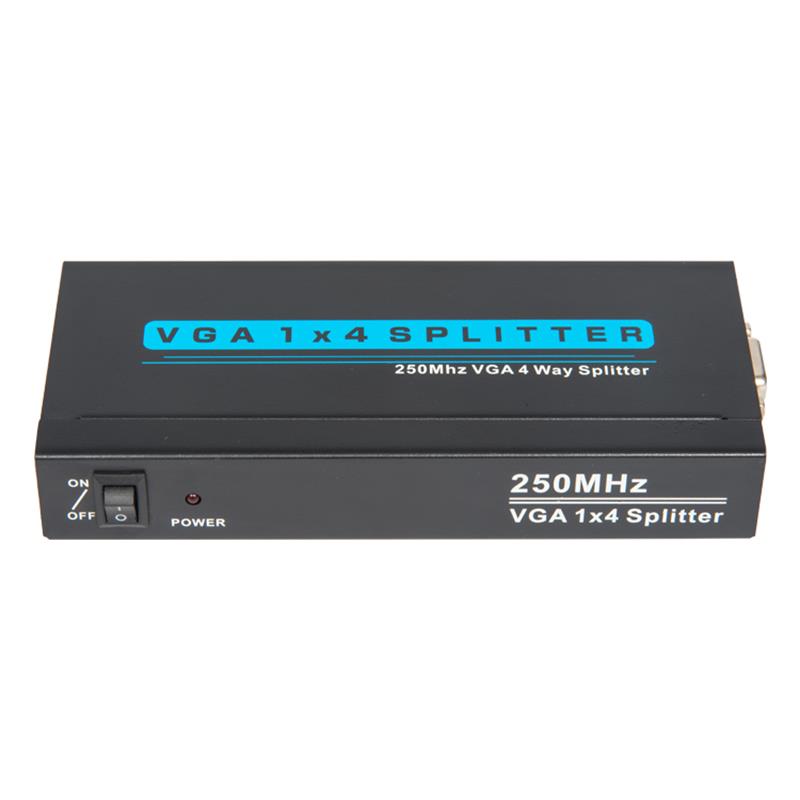 250MHz 8cestný VGA 1x8 splitter podporuje 1080P