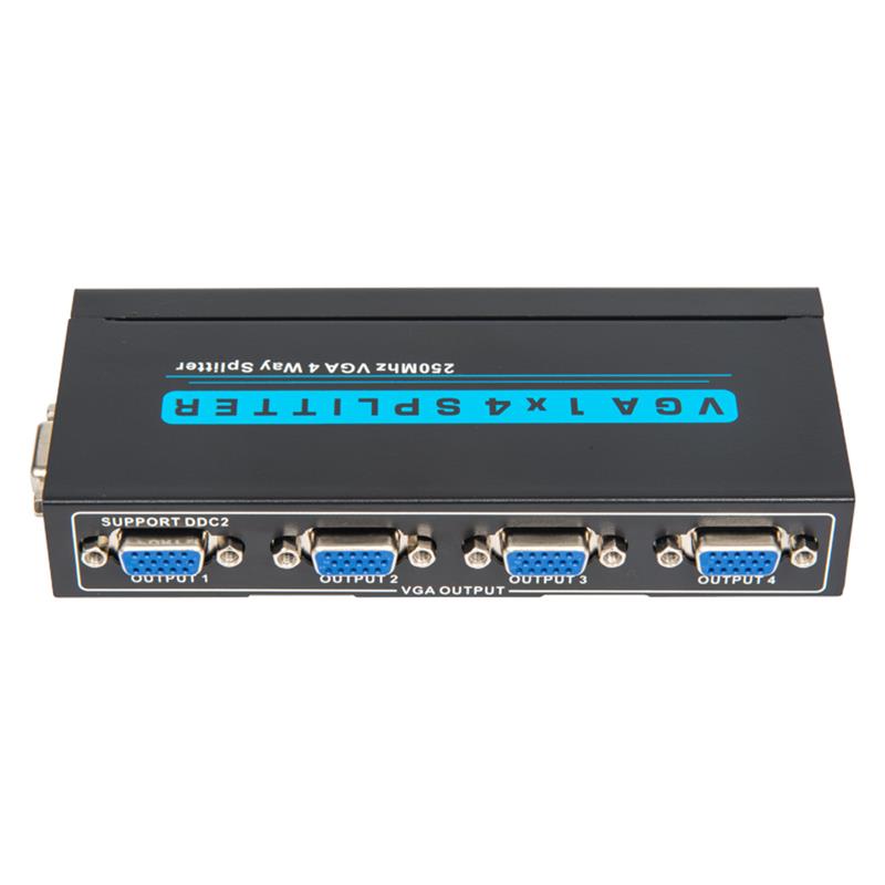 250MHz 8cestný VGA 1x8 splitter podporuje 1080P