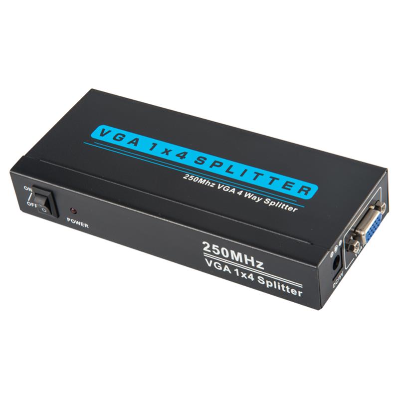 250MHz 8cestný VGA 1x8 splitter podporuje 1080P