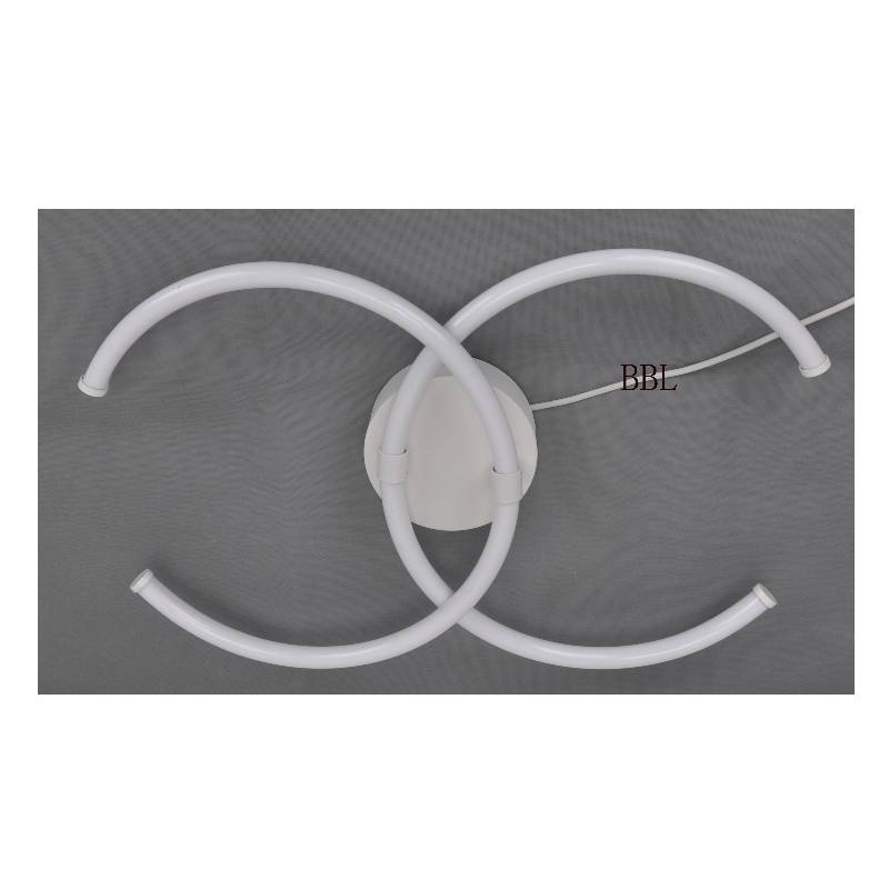 LED stropní lampa s větší duální akrylovou trubicí