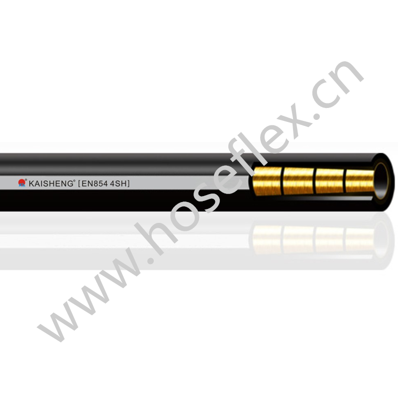 certifikovaná EN856 4SH 3/4 palce 1 palec Hydraulická hadice vysokotlaká gumová hadice aplikovaná na obecné těžební zařízení a kladivo