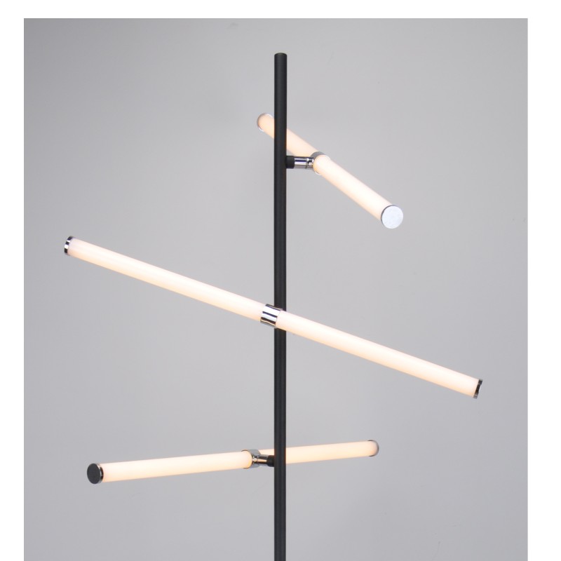 LED podlahová svítilna s rotační akrylovou trubkou 3ks