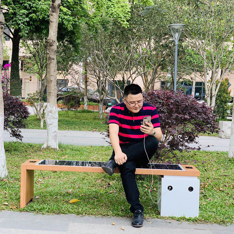 USB Charging Smart Wifi Professional Výrobce Outdoor Street Bench