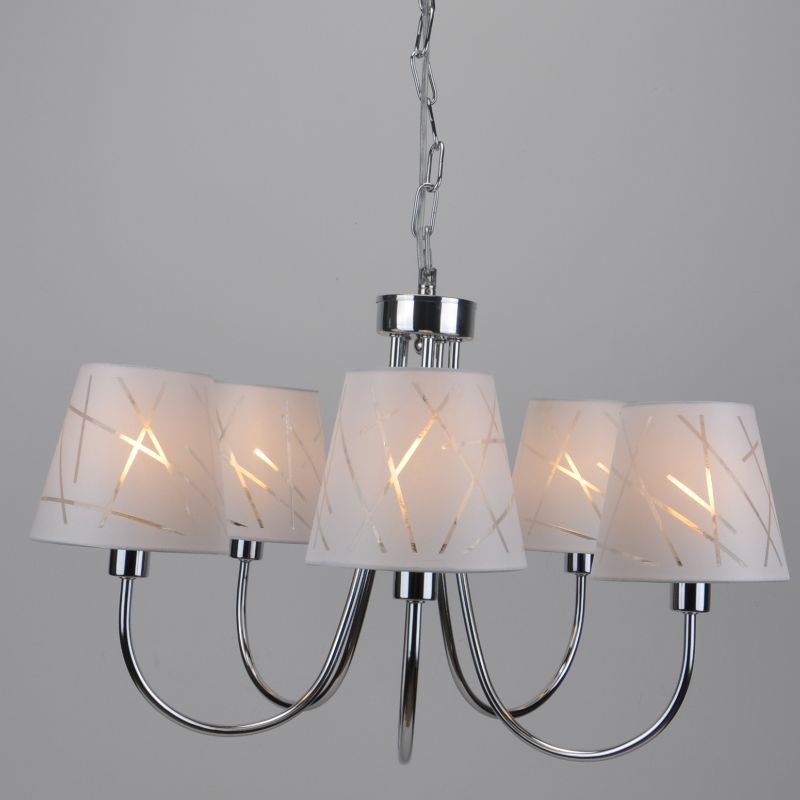 Závěsná lampa s látkovým odstínem 5ks