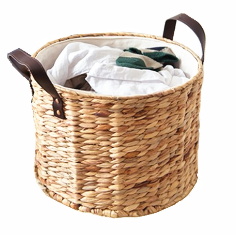 Sada Circle Water Hyacinth Basket