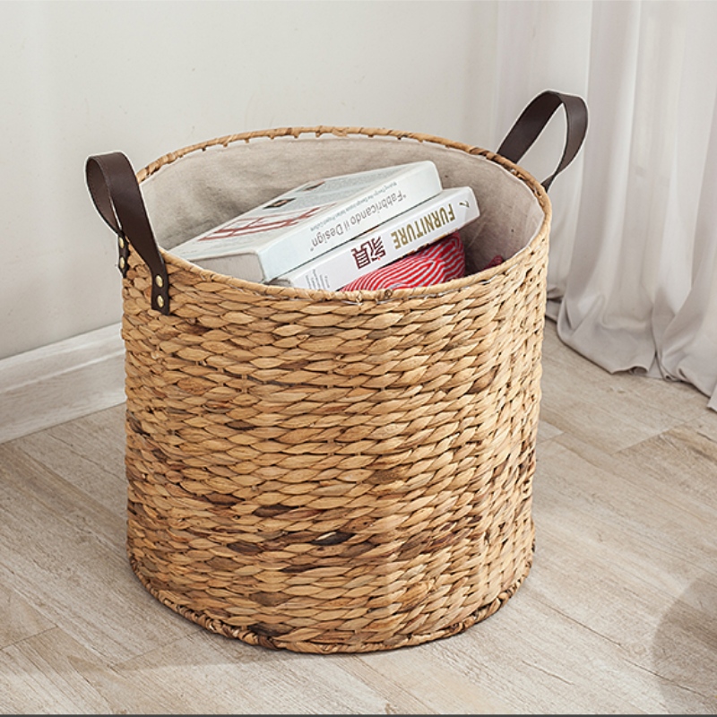 Sada Circle Water Hyacinth Basket