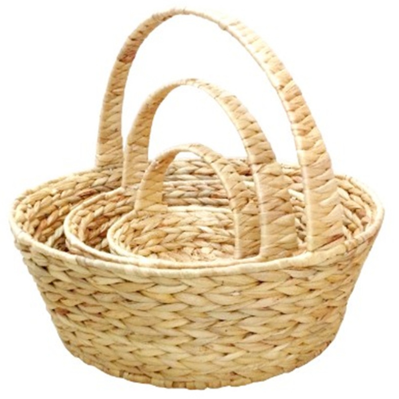 Vodní hyacintový koš s rukojetí