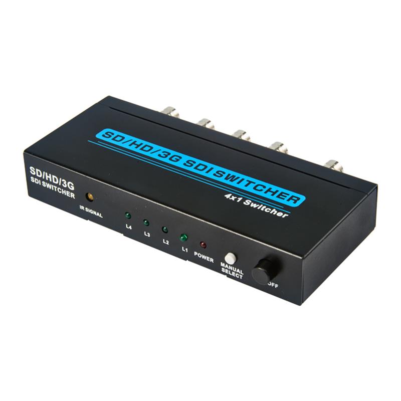 SD/HD/3G SDI 4x1 SWITCHER Podpora 1080P