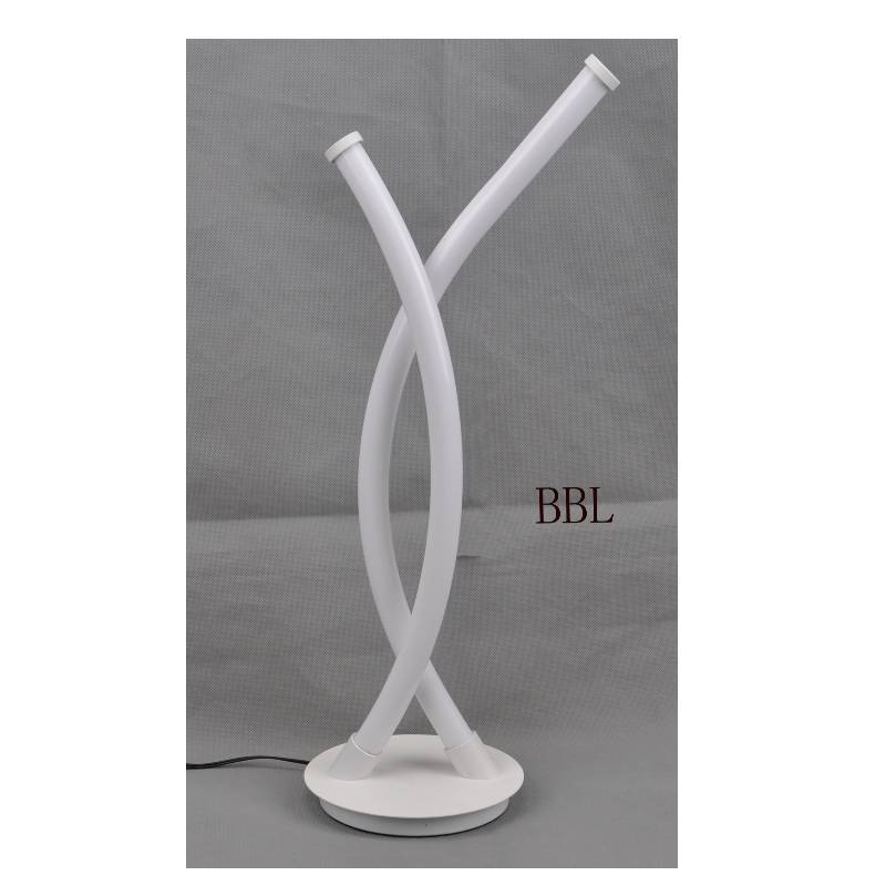 LED stolní lampa s X akrylovou trubicí a bez stínu