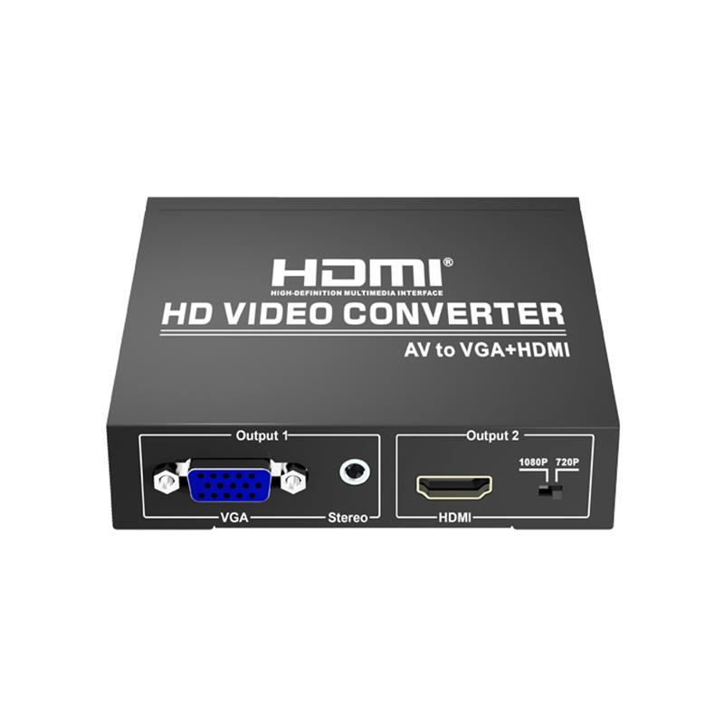 Převodník AV na VGA + HDMI Converter Up 720P / 1080P